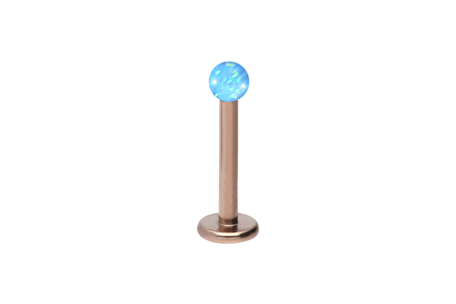 Chirurgenstahl Labret Piercing SYNTHETISCHER OPAL